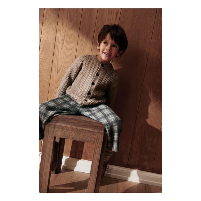 Cárdigan de lana merina para bebé | Avellana