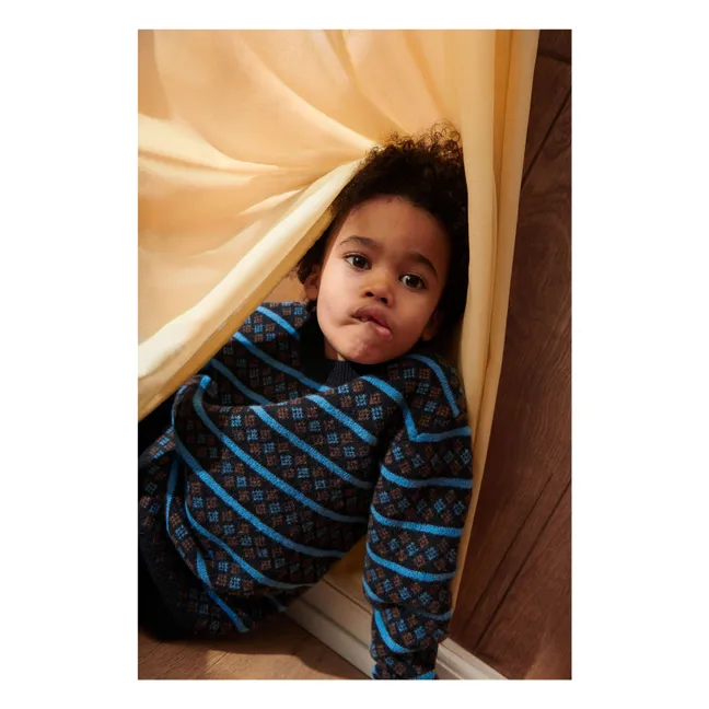 Pullover aus Lammwolle | Navy