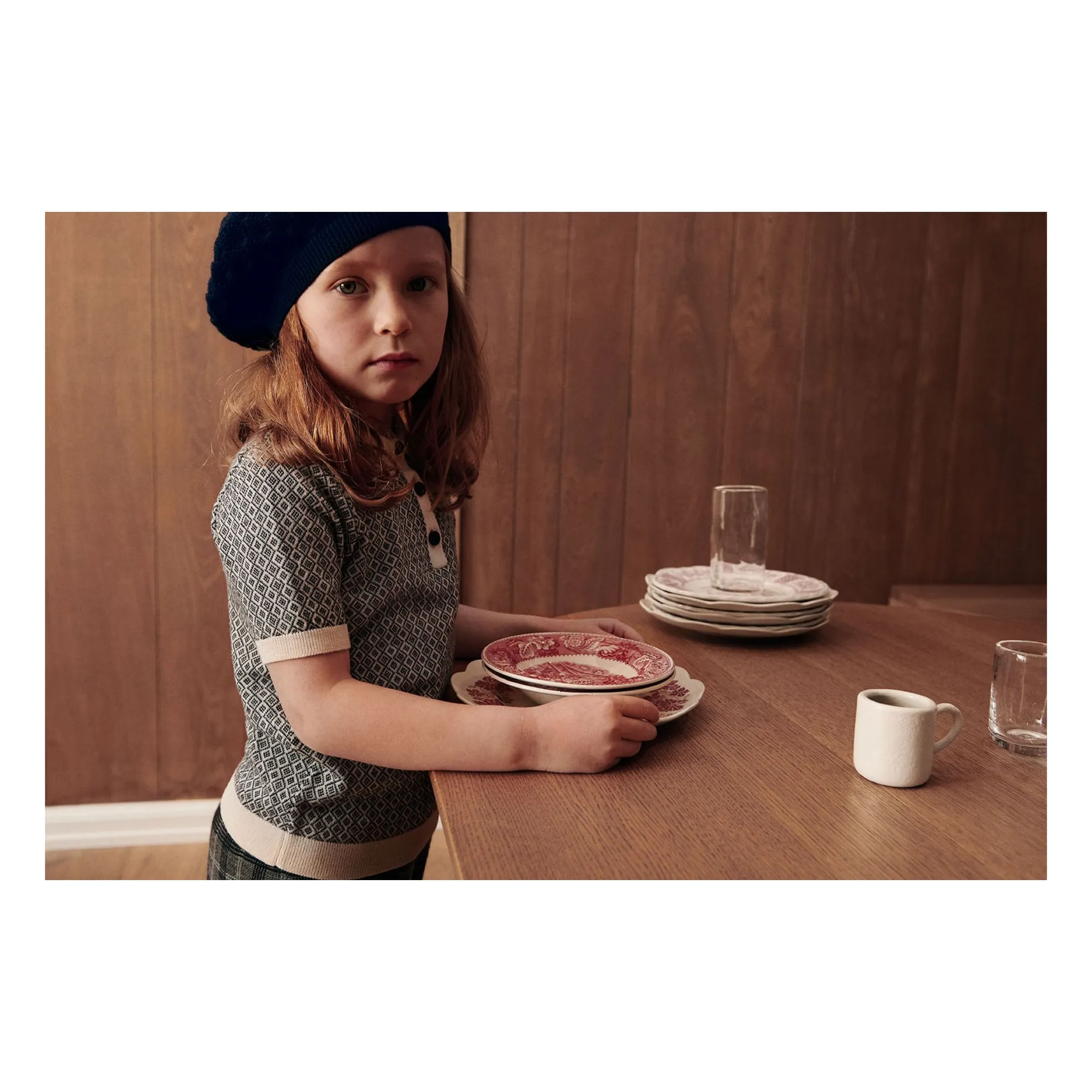Polo Maille Extra Fine Laine Mérinos | Bleu marine- Image produit n°5