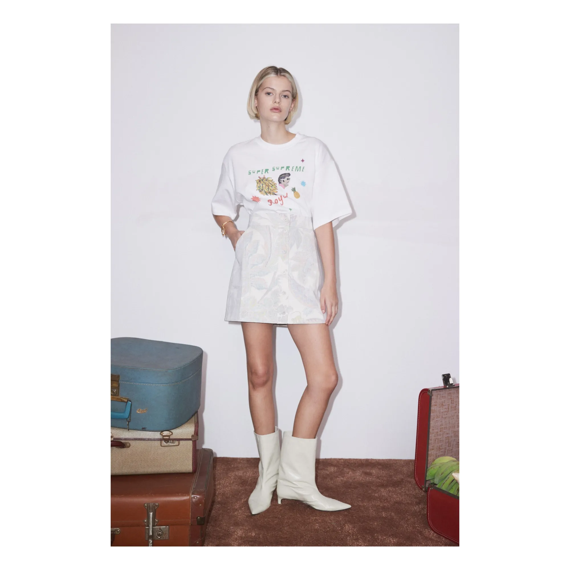 Alémais Cream All Aboard T-Shirt Organic Cotton