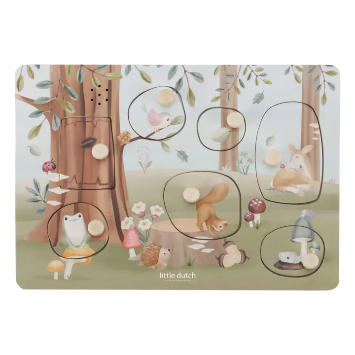 Little Dutch - Little Dutch - Puzzle sonore en bois FSC - Forest Friends