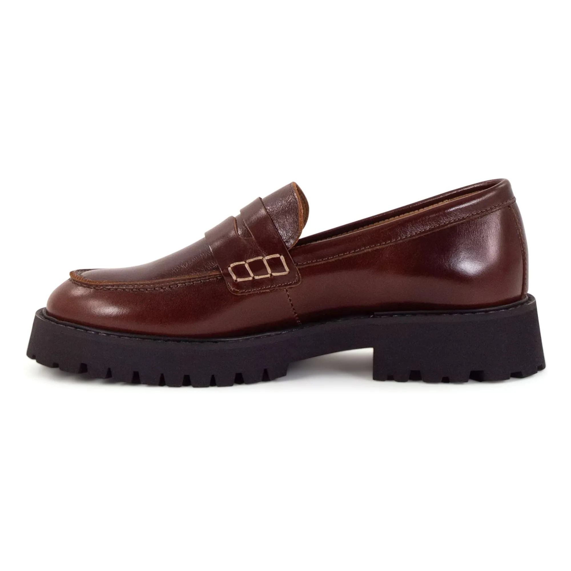 Mocassins Barcelo Cuir | Acajou- Image produit n°4