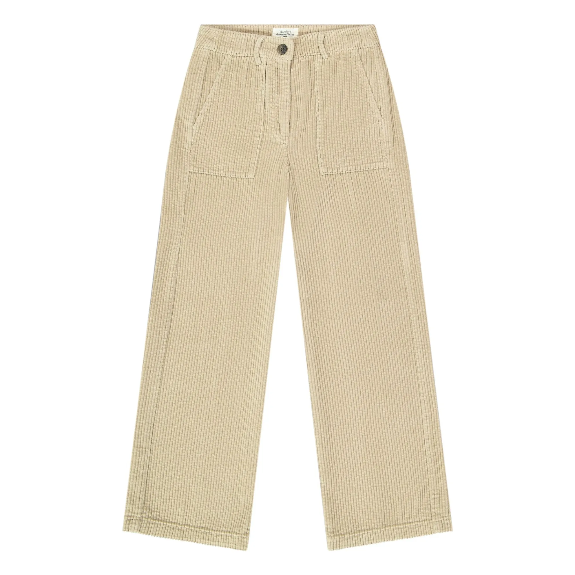 Hartford Girls Beige Patel Corduroy Pants