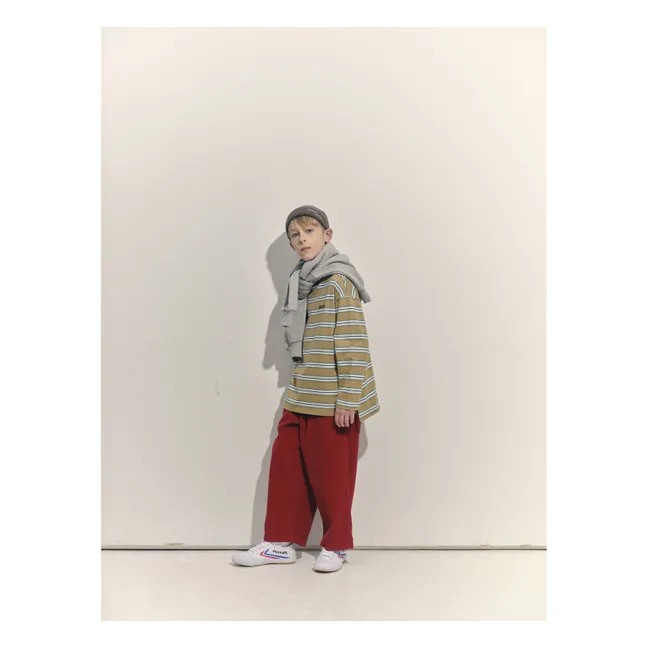 Pantalon Large Fibres Recyclées | Rouge