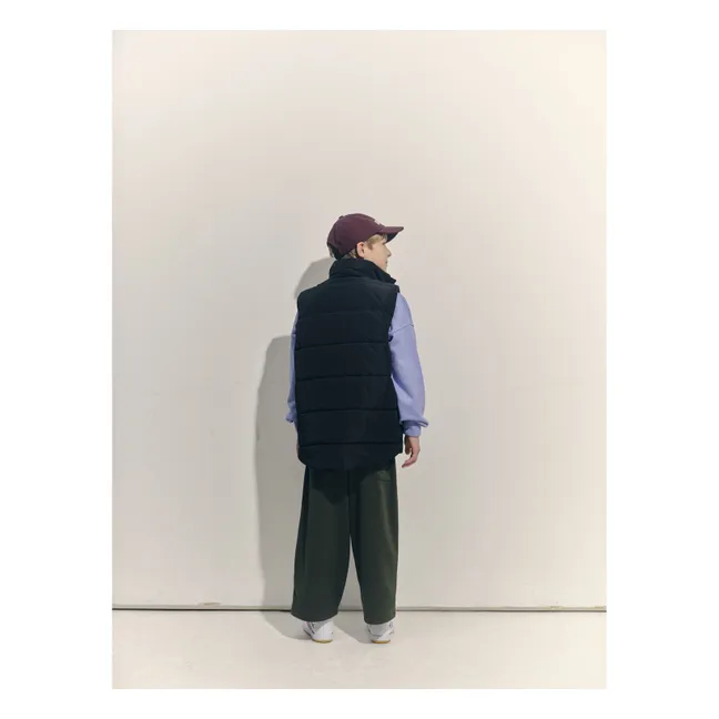 Jogger Bandes Coton Bio | Vert olive