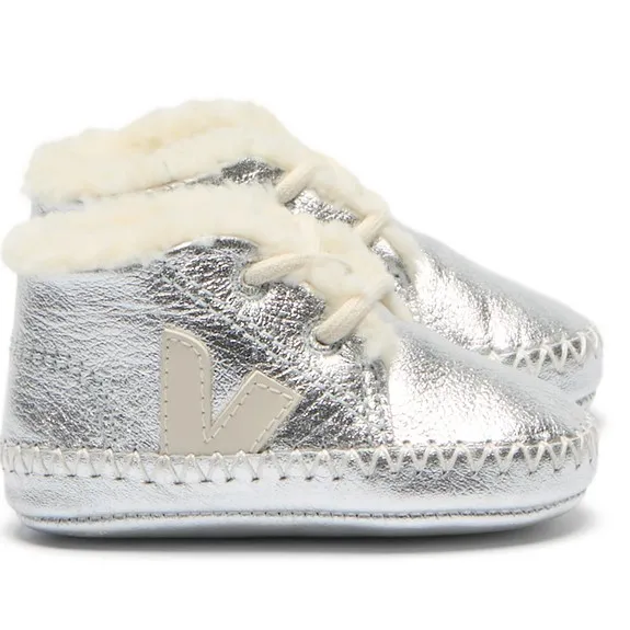 Zapatillas con forro | Plateado