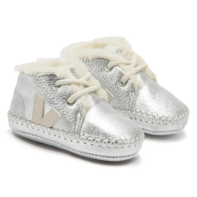 Zapatillas con forro | Plateado