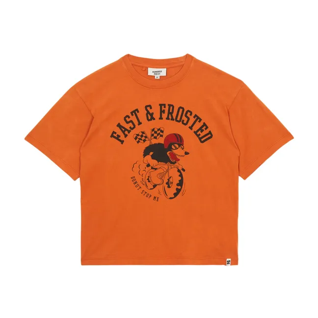 T-shirt Finn Moto Coton Bio | Rouille