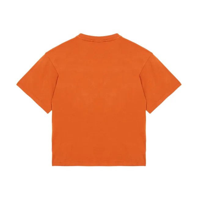 Finn Moto Organic Cotton T-Shirt | Rust