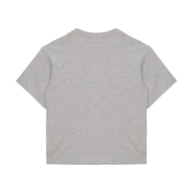 Finn Bulldog Organic Cotton T-Shirt | Heather grey