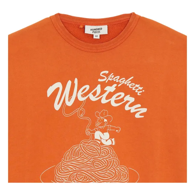 Ryde Spaghetti Organic Cotton Sweatshirt | Rust