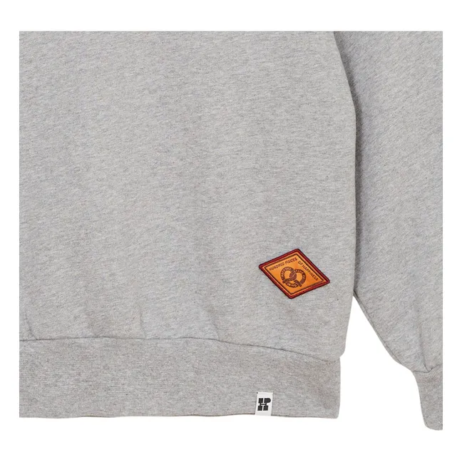 Phoenix Pretzel Organic Cotton Polo Shirt | Heather grey