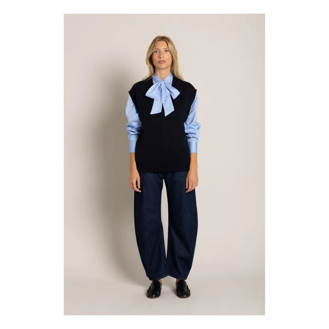 Chemise Agnes Rayée | Bleu ciel