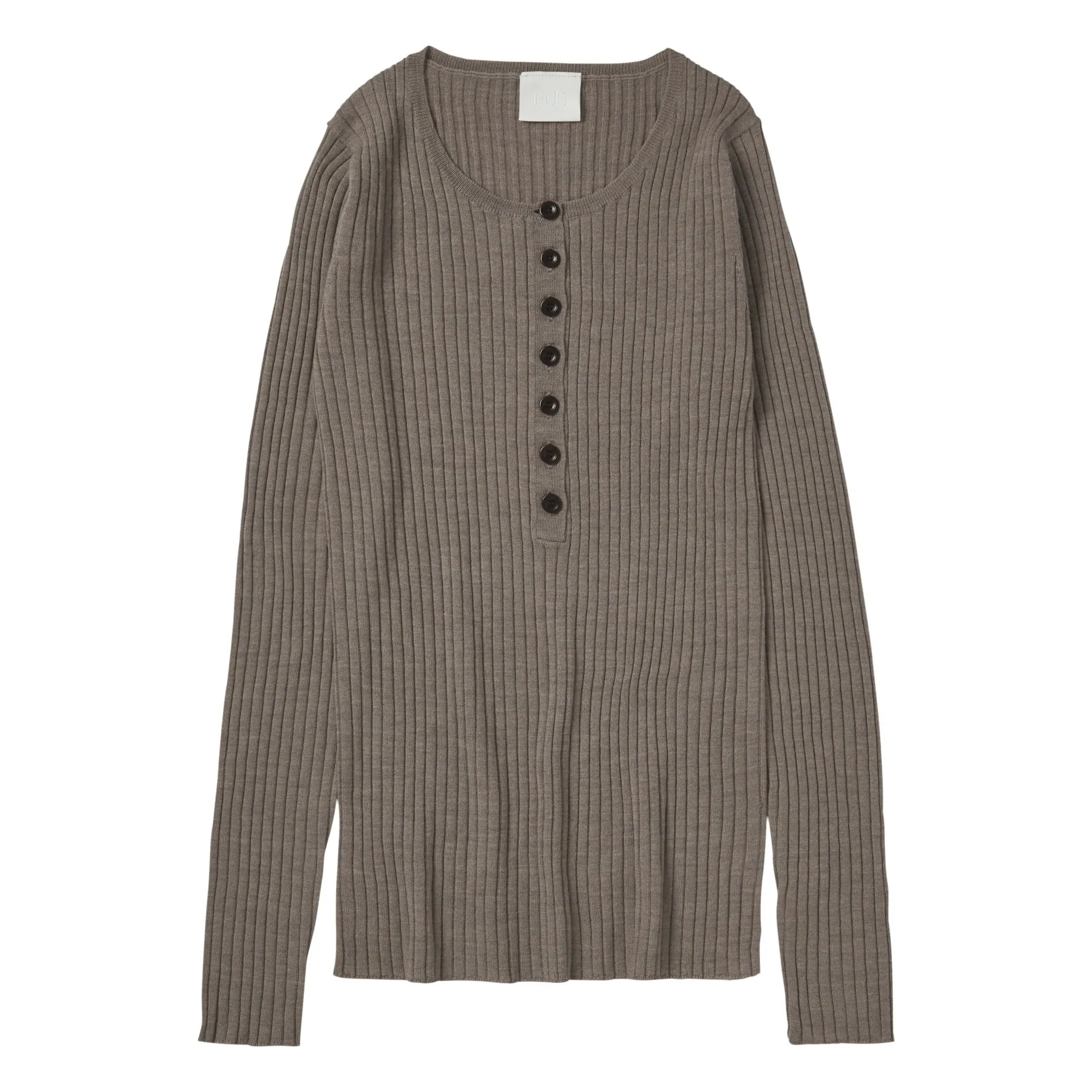 Fub Women's Hazel Buttoned Merino Wool Sweater - Collection