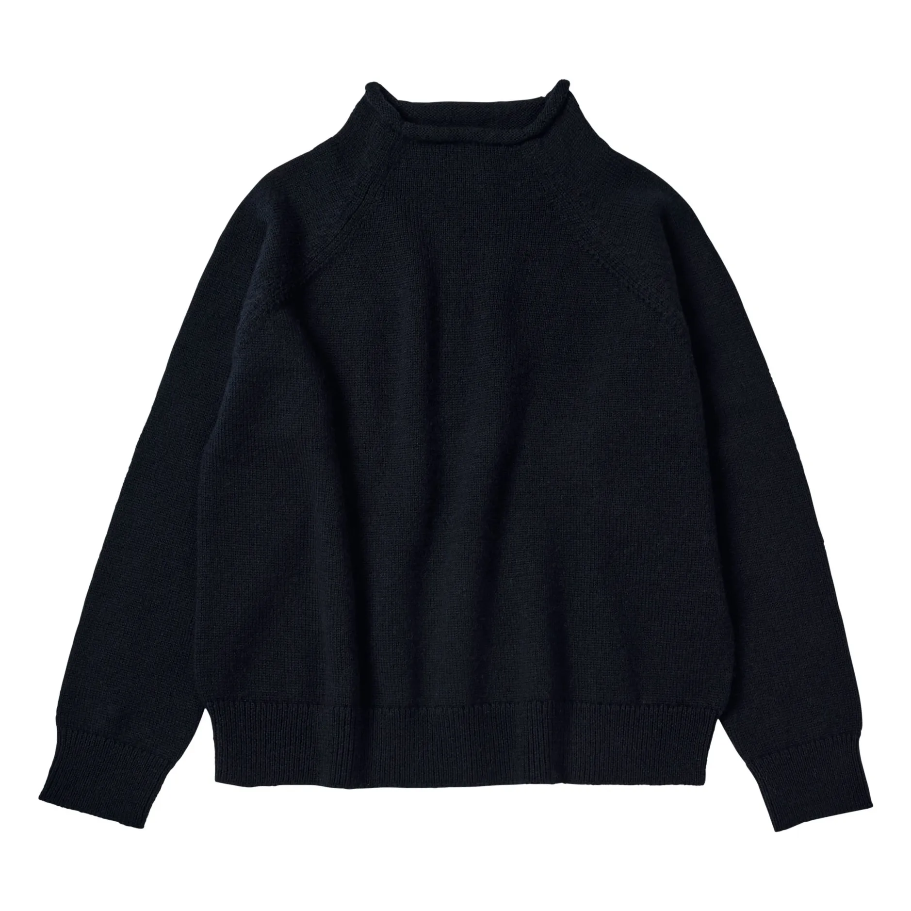 Fub Women's Navy Blue Merino Wool Sweater - Collection