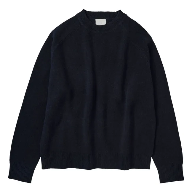 Maglione in lana d'agnello - Collezione donna | Blu marino