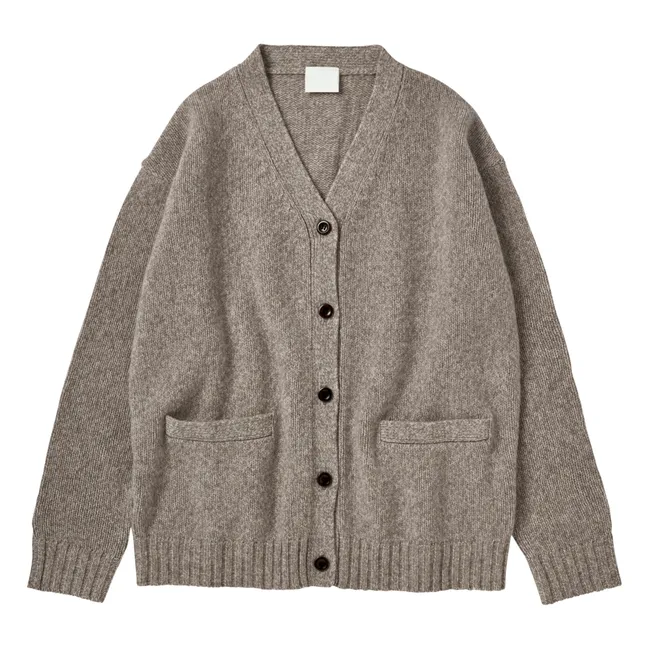 Cardigan in lana d'agnello - Collezione Donna | Beige color naturale