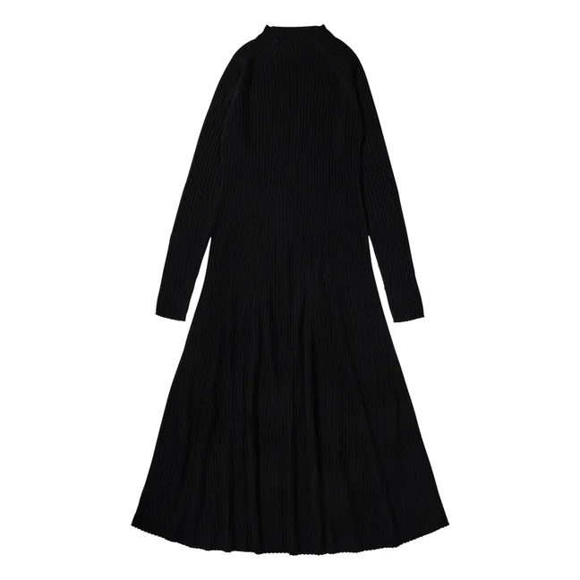 Vestido de lana merino - Colección Mujer | Negro