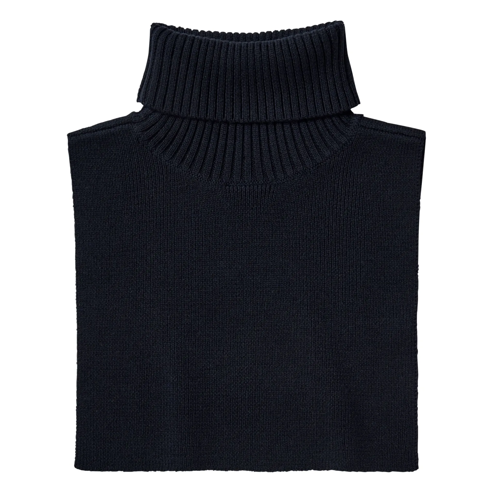 Fub Women's Navy Blue Merino Wool Collar - Collection