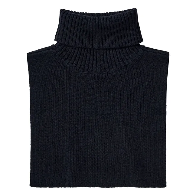 Cuello de lana merina - Colección Mujer | Azul Marino