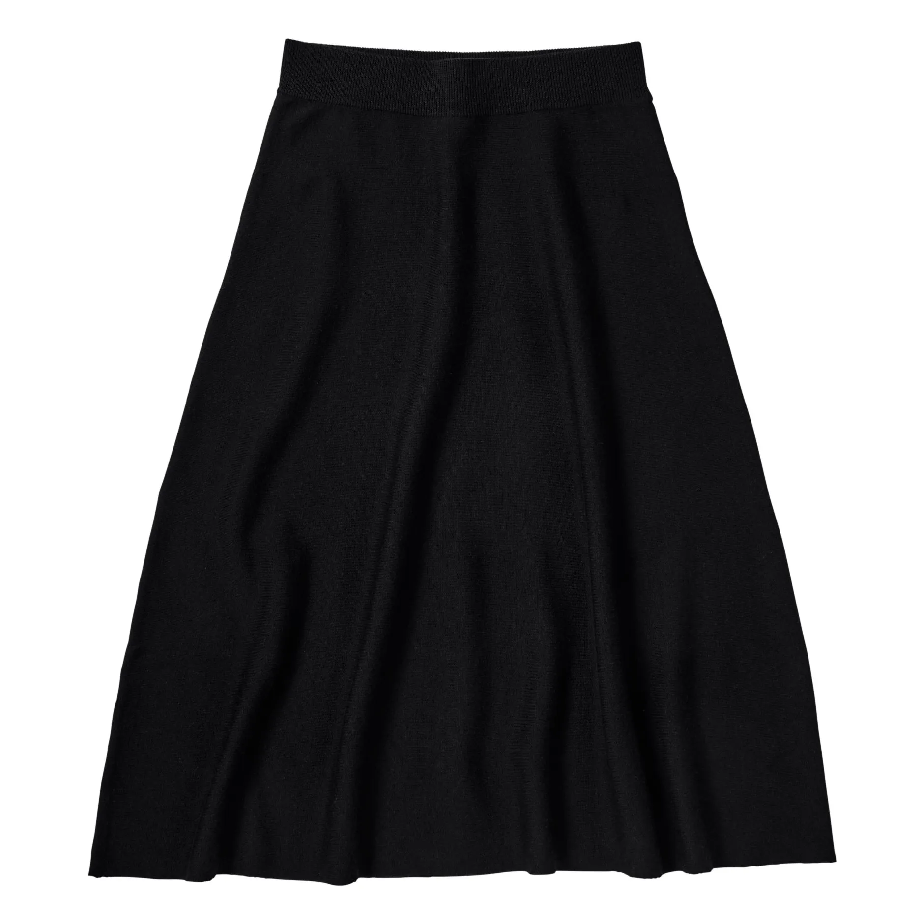 Fub Women's Black Merino Wool Skirt - Collection