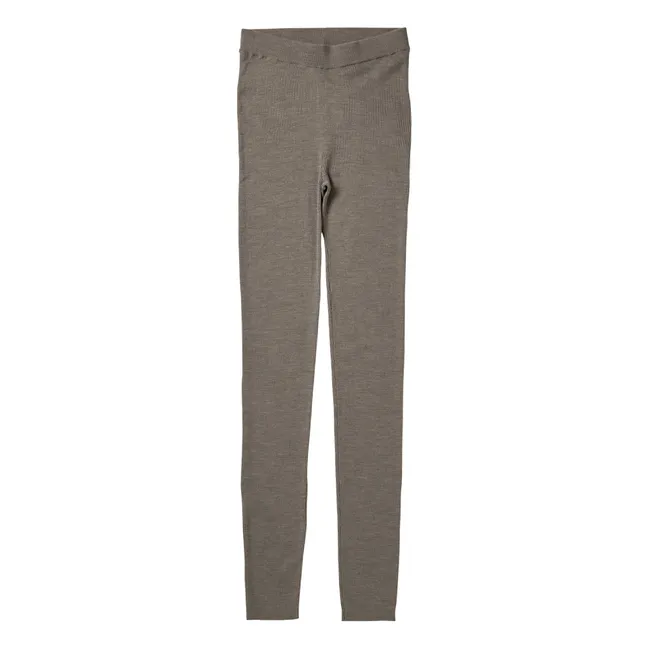 Legging aus Merinowolle - Damenkollektion | Beige