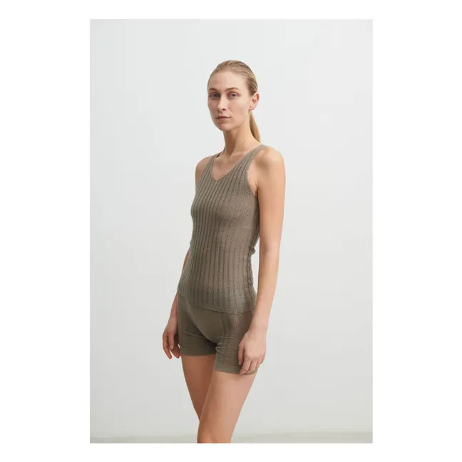Maglione in lana merino a maglia fine - Collezione Donna | Nocciola