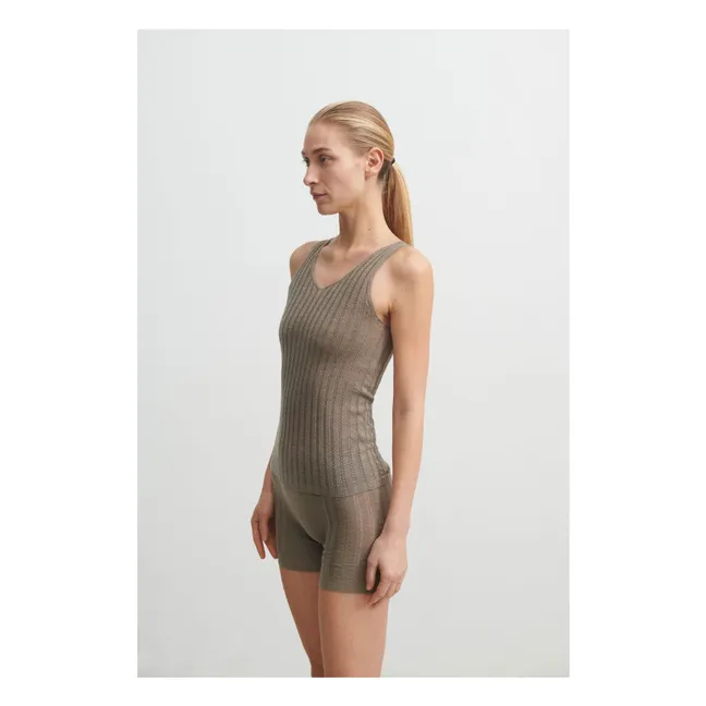Maglione in lana merino a maglia fine - Collezione Donna | Nocciola