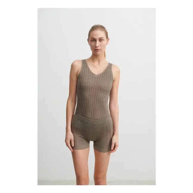 Maglione in lana merino a maglia fine - Collezione Donna | Nocciola