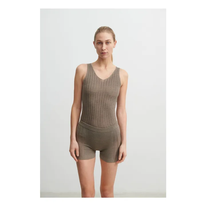 Pull Maille Fine Laine Mérinos  - Collection Femme | Noisette- Image produit n°1