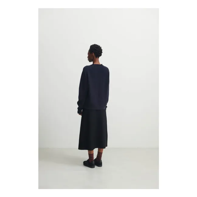 Maglione in lana d'agnello - Collezione donna | Blu marino