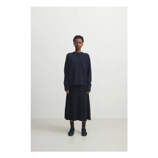 Maglione in lana d'agnello - Collezione donna | Blu marino