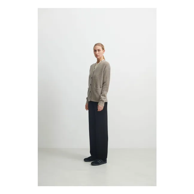 Cardigan in lana d'agnello - Collezione Donna | Beige color naturale
