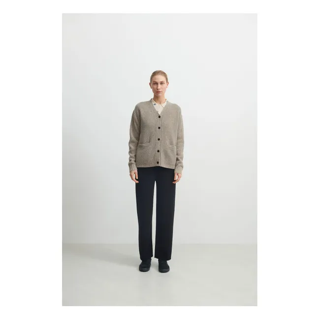 Cardigan in lana d'agnello - Collezione Donna | Beige color naturale