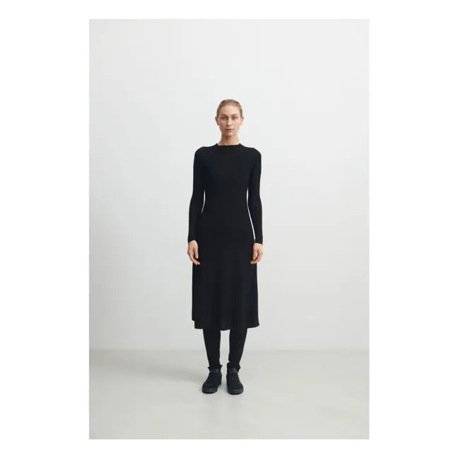 Vestido de lana merino - Colección Mujer | Negro