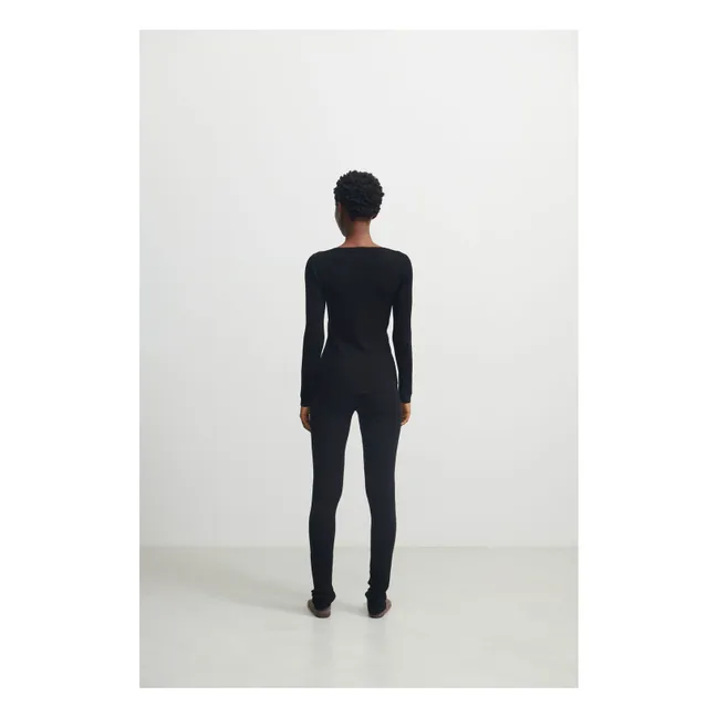 Gambale in lana merino - Collezione donna | Nero