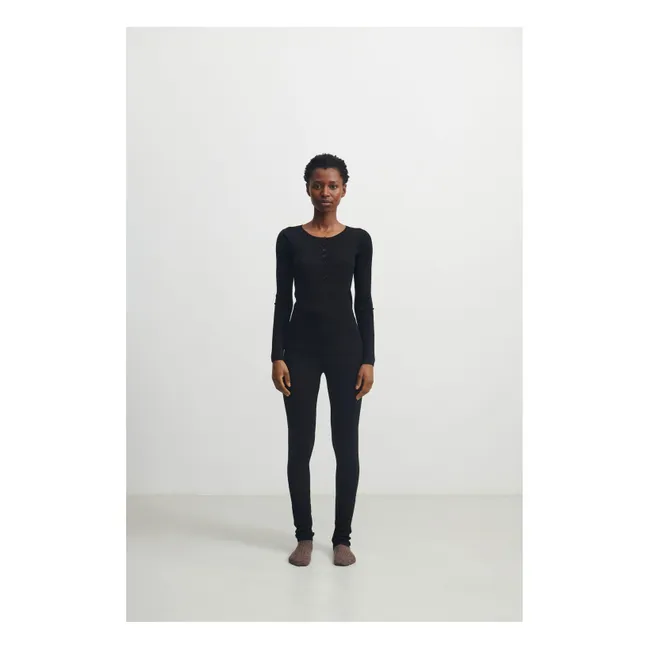Gambale in lana merino - Collezione donna | Nero