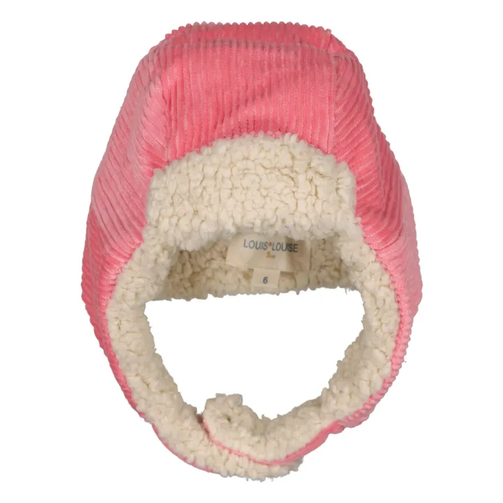 Chapka Toundra aus geripptem Velours Baby | Rosa- Produktbild Nr. 3
