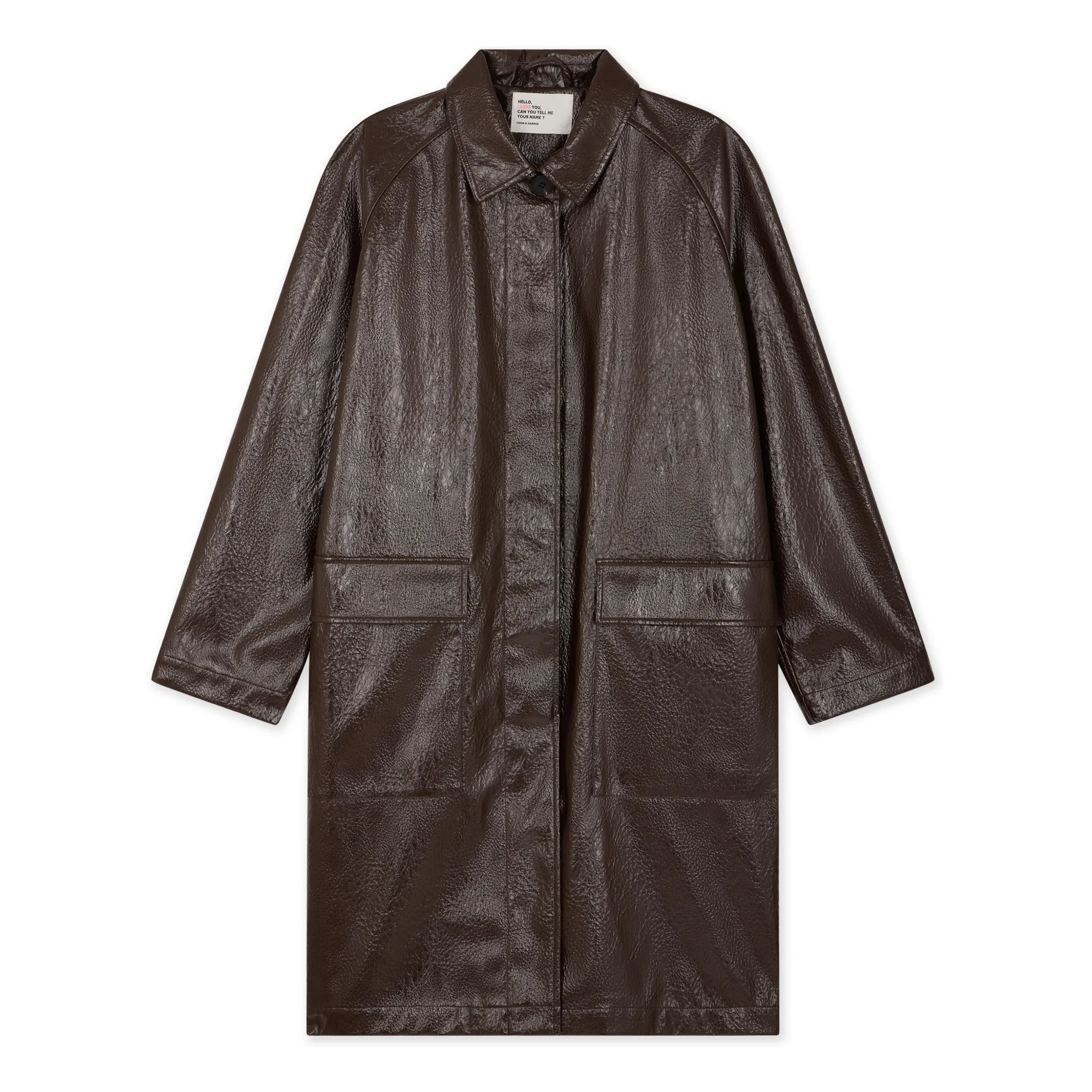 Leon & Harper Burgundy Vahi Coat