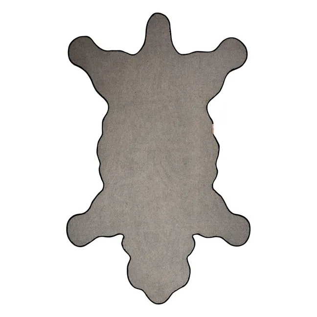 Tapis Ours en laine Blooming  | Noir