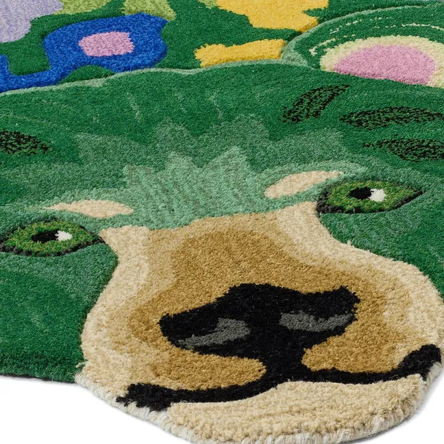 Tapis Ours en laine Josie Jardin 