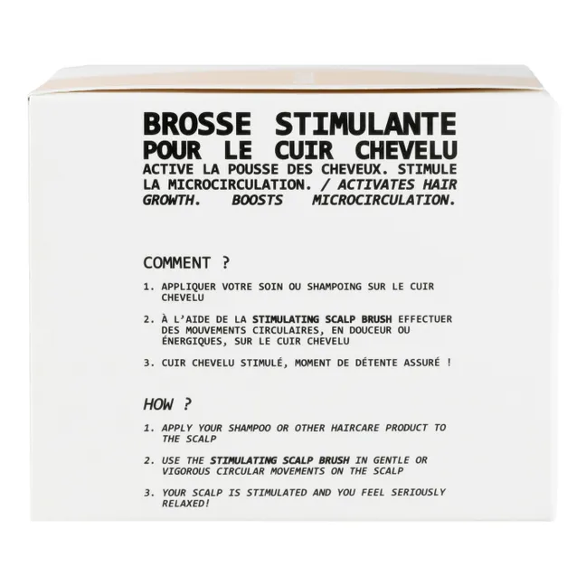 Brosse stimulante pour le cuir chevelu