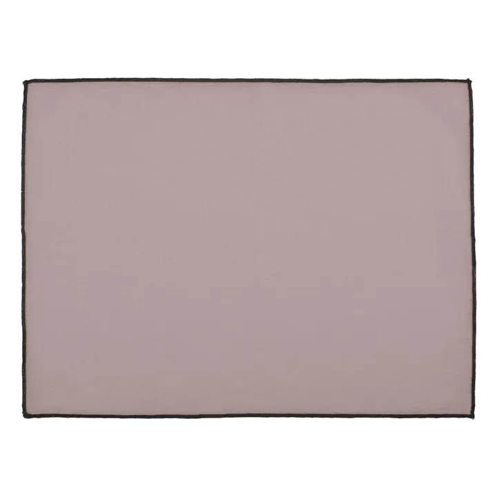 Mantel individual Borgo de lino revestido | Rosa empolvado- Imagen del producto n°0