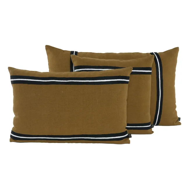 Skagen linen cushion cover | Bronze