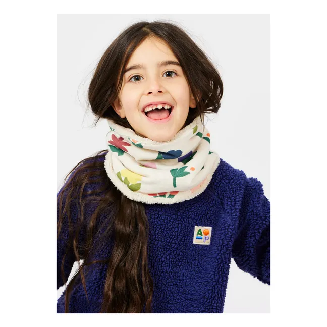 Tour de Cou Fleuri Coton Bio | Vert