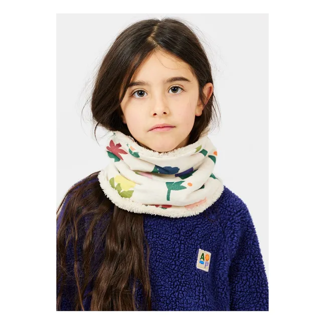 Tour de Cou Fleuri Coton Bio | Vert