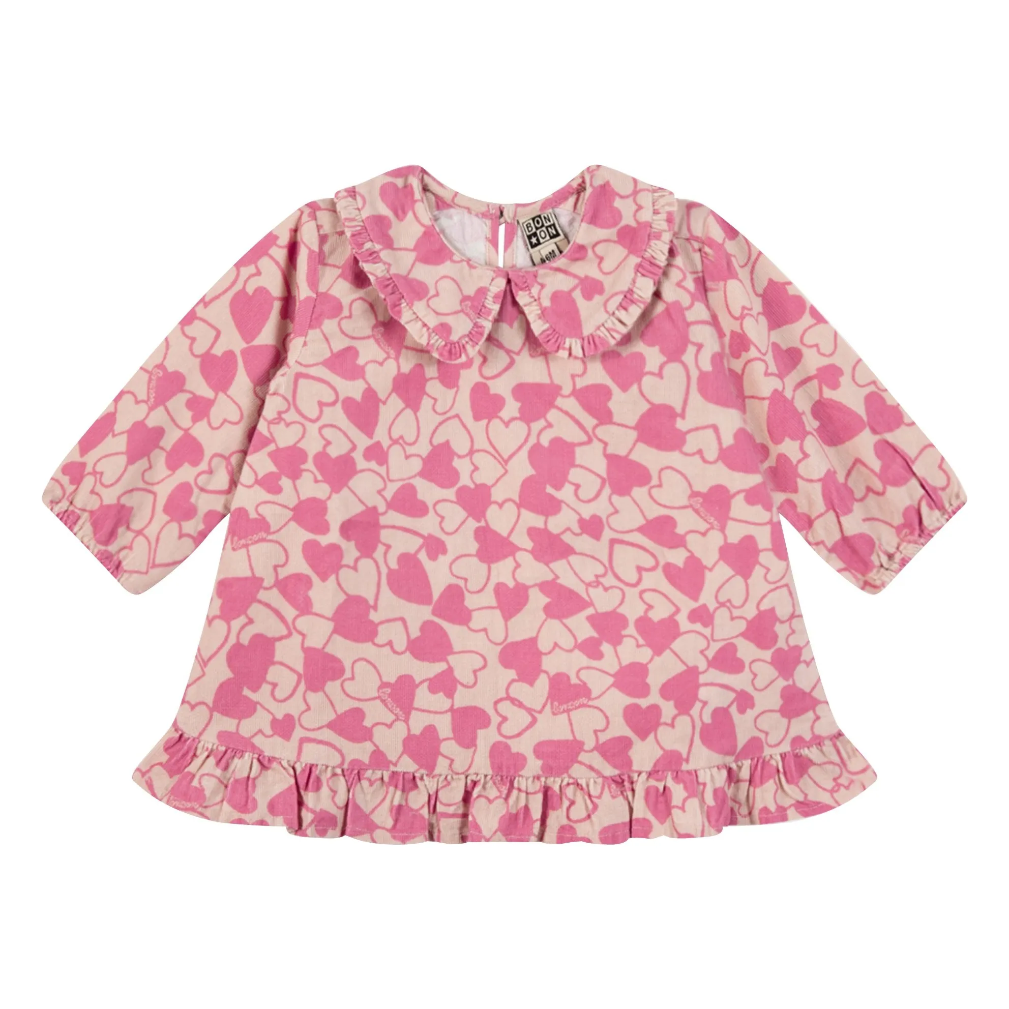 Bonton Pink Joset Hearts Dress