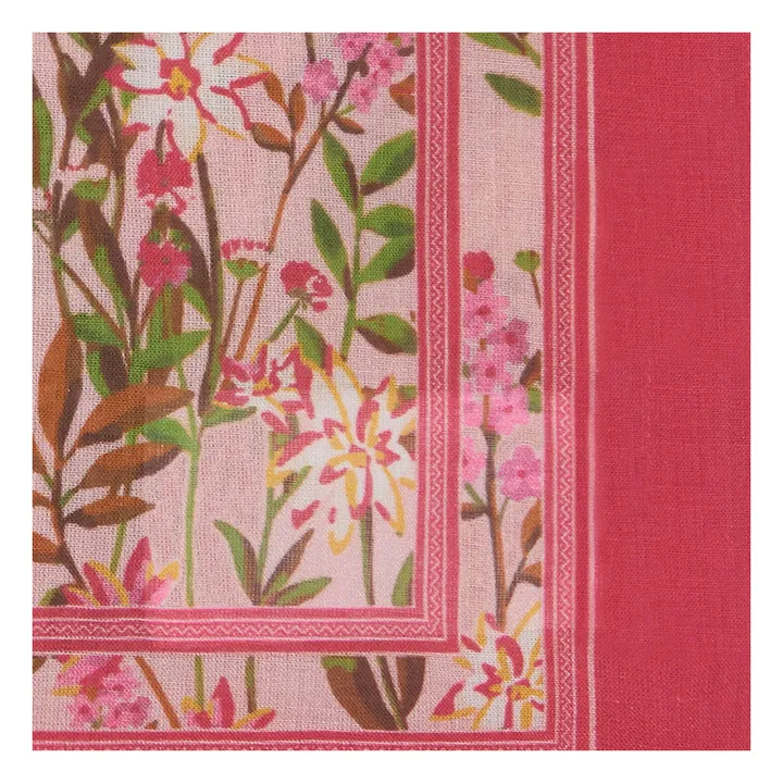 Flowered Scarf | Pink- Product image n°1