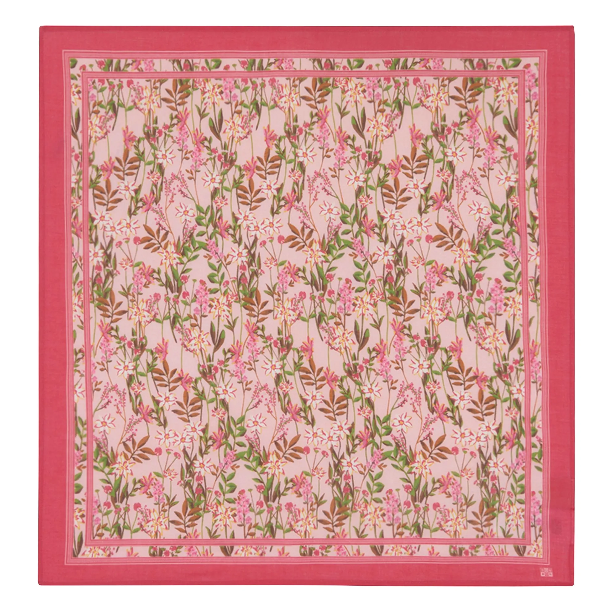 Bonton Pink Flowered Scarf