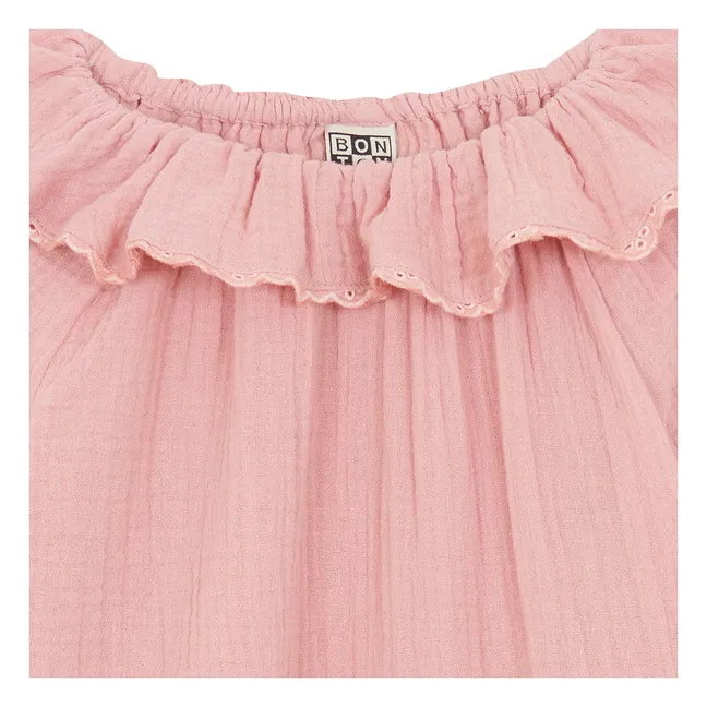 Solange Bluse mit Volants | Rosa